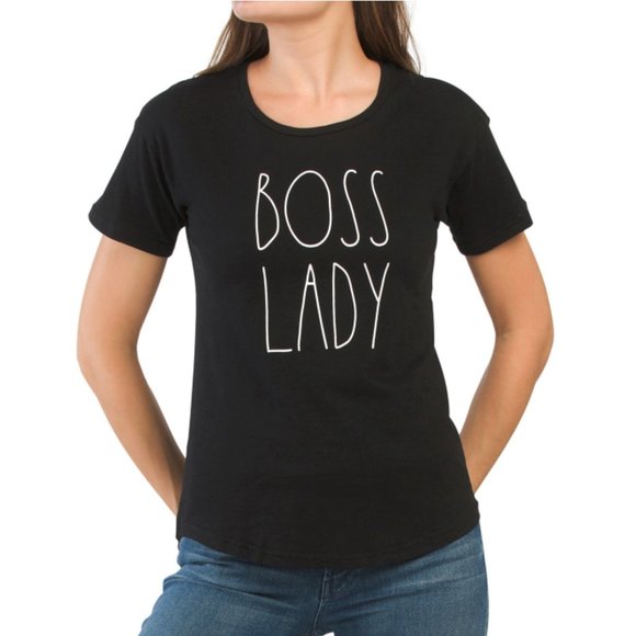 Rae Dunn Tops - NWT RAE DUNN Boss Lady Crew Neck Tee